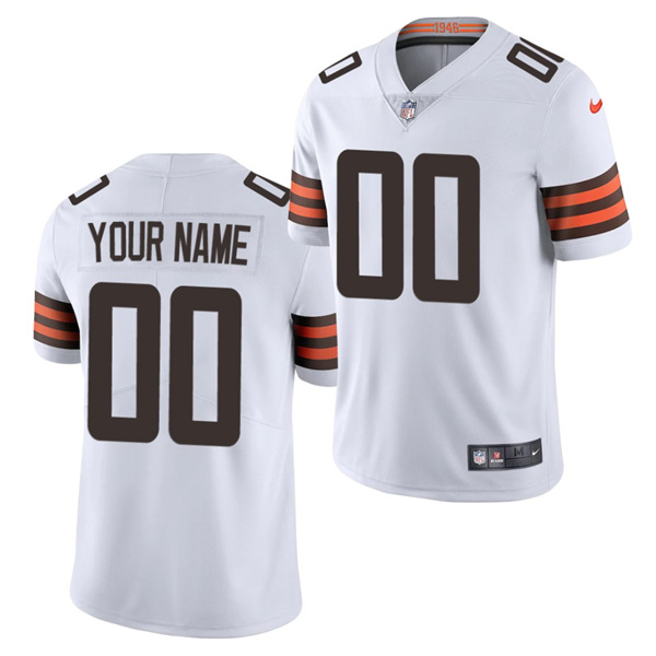 Men's Cleveland Browns ACTIVE PLAYER 2020 New White Vapor Untouchable Limited Stitched NFL Jersey