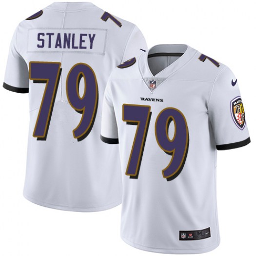 Men's Baltimore Ravens #79 Ronnie Stanley White Vapor Untouchable Limited Stitched NFL Jersey - Click Image to Close