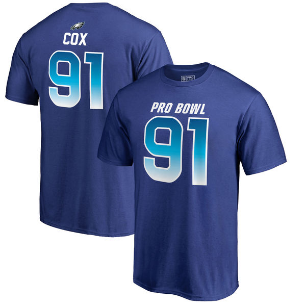 Eagles letcher Cox AFC Pro Line 2018 NFL Pro Bowl Royal T-Shirt (All Size)