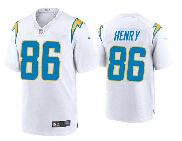 Men's Los Angeles Chargers #86 Hunter Henry 2020 White Stitched Jersey