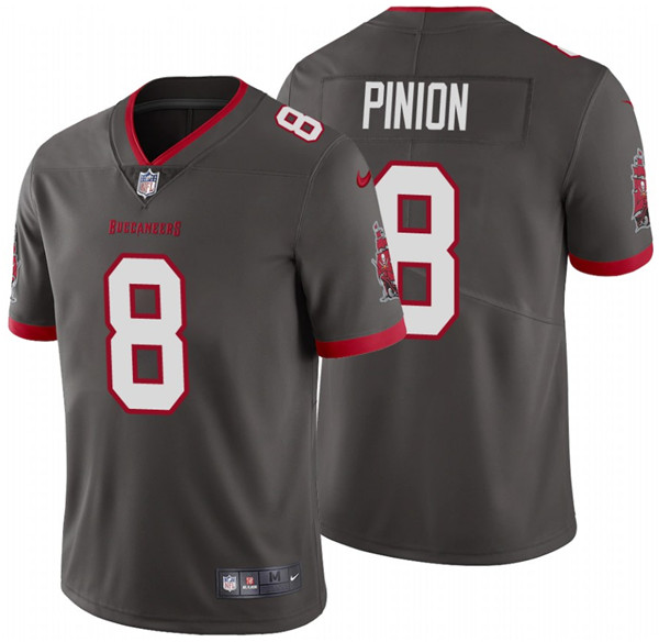 Men's Tampa Bay Buccaneers #8 Bradley Pinion 2020 Grey Vapor Untouchable Limited Stitched NFL Jersey