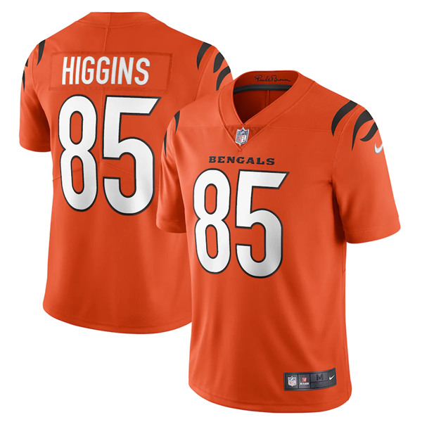 Men's Cincinnati Bengals #85 Tee Higgins 2021 Orange Vapor Untouchable Limited Stitched NFL Jersey