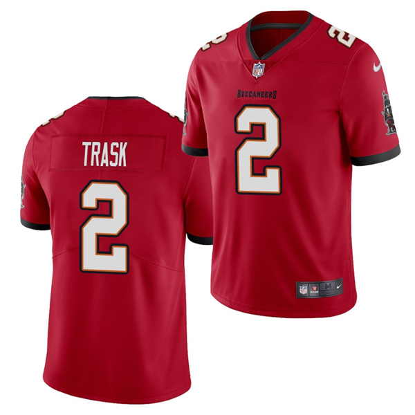 Men's Tampa Bay Buccaneers #2 Kyle Trask 2021 NFL Draft Red 2021 Vapor Untouchable Limited Stitched Jersey