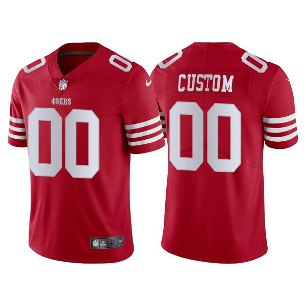 Men's San Francisco 49ers Active Player Custom 2022 New Scarlet Vapor Untouchable Stitched Football Jersey - Click Image to Close