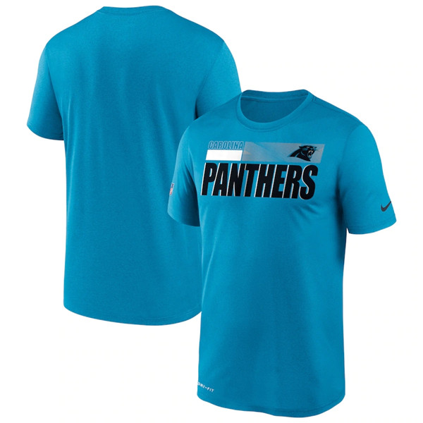 Carolina Panthers 2020 Blue Sideline Impact Legend Performance NFL T-Shirt (All Size)