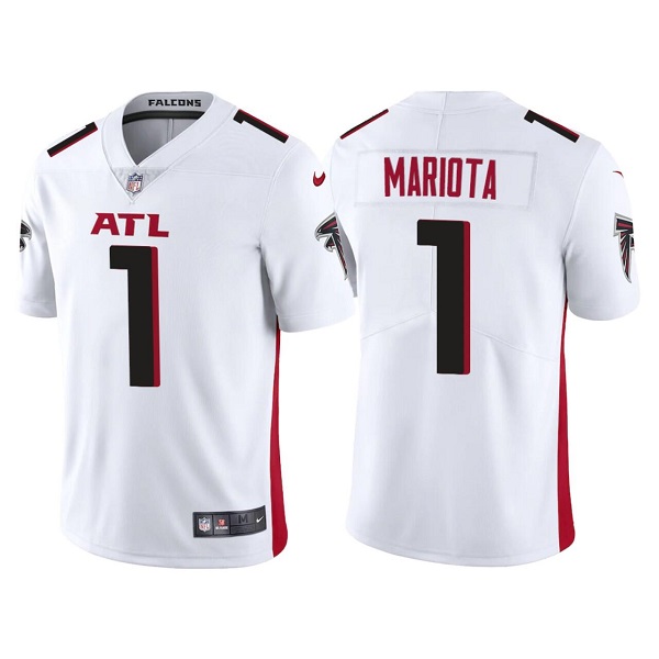 Men's Atlanta Falcons #1 Marcus Mariota Red/Black Vapor Untouchable Limited Stitched Jersey