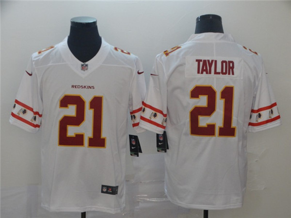 Men's Washington Redskins #21 Sean Taylor 2019 White Team Logo Limited Stitched NFL Jersey