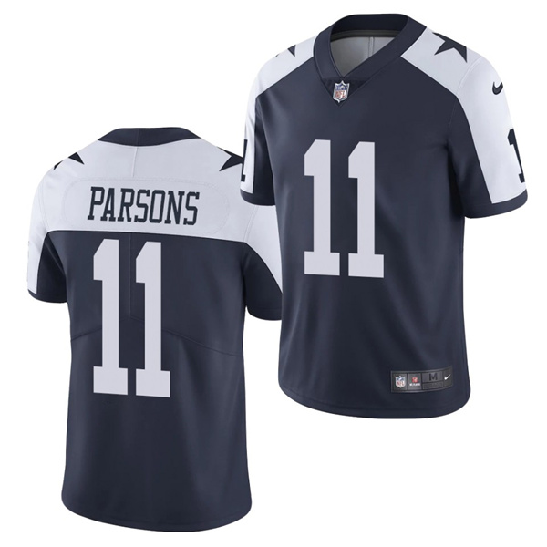 Men's Dallas Cowboys #11 Micah Parsons 2021 NFL Draft Navy Vapor Limited Stitched Jersey