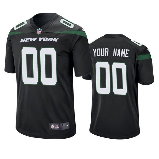 Men's New York Jets ACTIVE PLAYER Custom Black Vapor Untouchable Limited Stitched Jersey