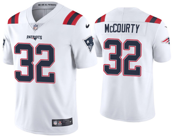 Men's New England Patriots #32 Devin McCourty 2020 White Vapor Untouchable Limited Stitched NFL Jersey - Click Image to Close