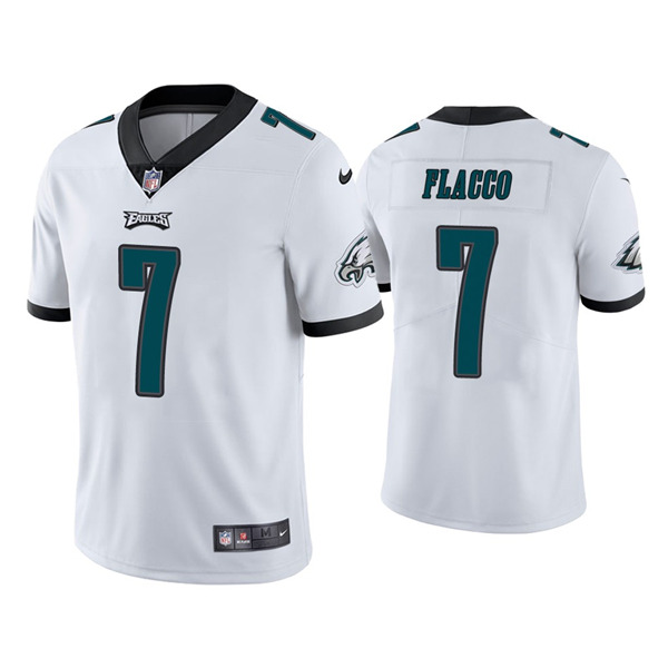 Men's Philadelphia Eagles #7 Joe Flacco White Vapor Untouchable Limited Stitched NFL Jersey