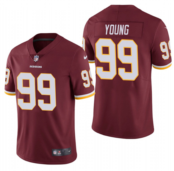 Men's Washington Redskins #99 Chase Young 2020 Burgundy Vapor Limited NFL Jersey