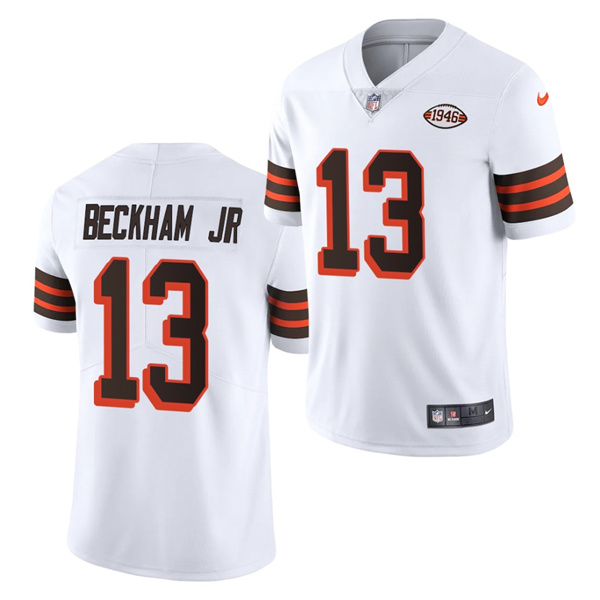 Men's Cleveland Browns #13 Odell Beckham Jr. 1946 Vapor Stitched Football Jersey