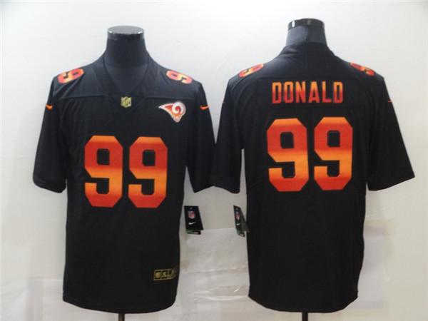 Men's Los Angeles Rams #99 Aaron Donald 2020 Black Fashion Limited Stitched NFL Jersey