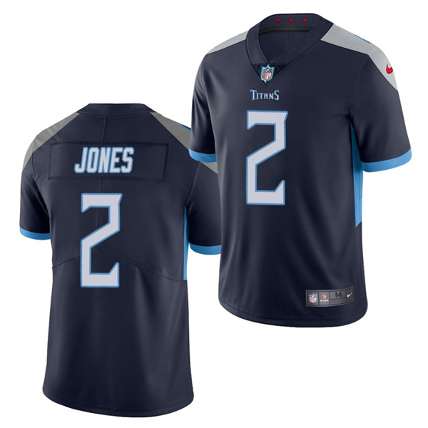 Men's Tennessee Titans #2 Julio Jones Navy Vapor Untouchable Stitched NFL Jersey