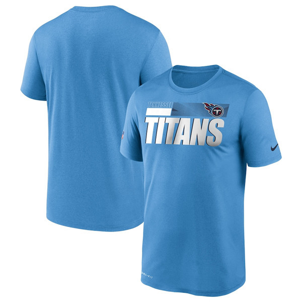 Tennessee Titans 2020 Blue Sideline Impact Legend Performance NFL T-Shirt (All Size) - Click Image to Close