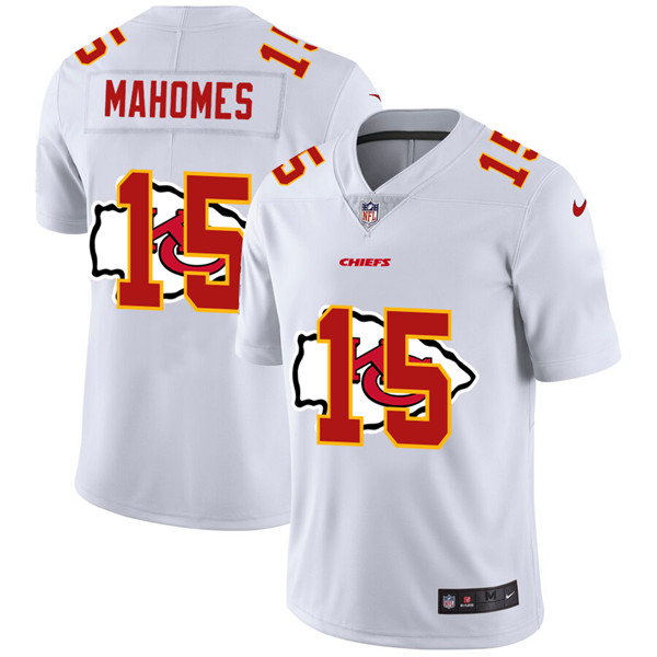 Men's Kansas City Chiefs #15 Patrick Mahomes White Stitched NFL Jersey