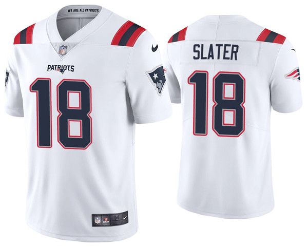 Men's New England Patriots #18 Matthew Slater 2020 White Vapor Untouchable Limited Stitched NFL Jersey