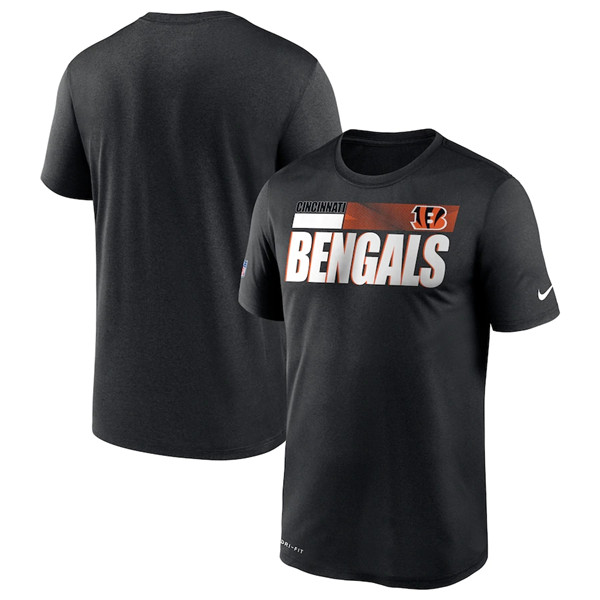 Cincinnati Bengals 2020 Black Sideline Impact Legend Performance T-Shirt (All Size)