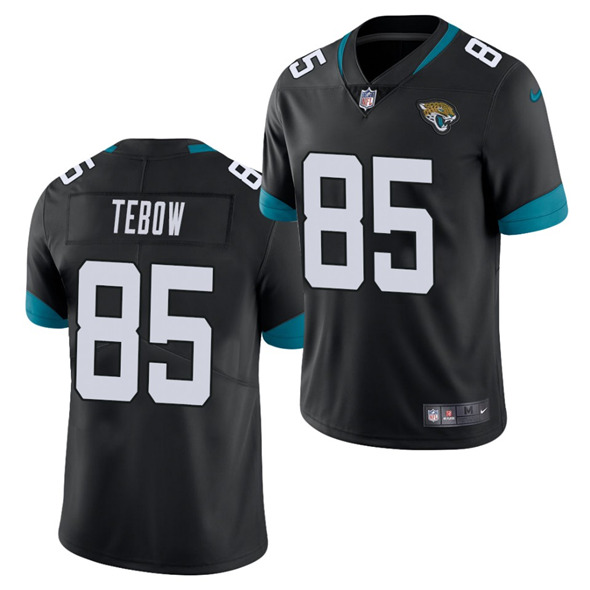 Men's Jacksonville Jaguars #85 Tim Tebow 2021 Black Vapor Untouchable Limited Stitched NFL Jersey