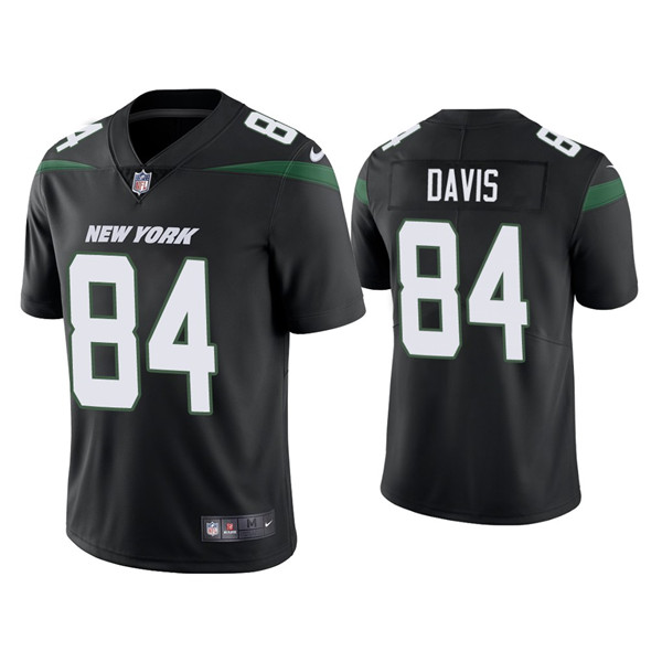 Men's New York Jets #84 Corey Davis 2021 Black Vapor Untouchable Limited Stitched Jersey - Click Image to Close