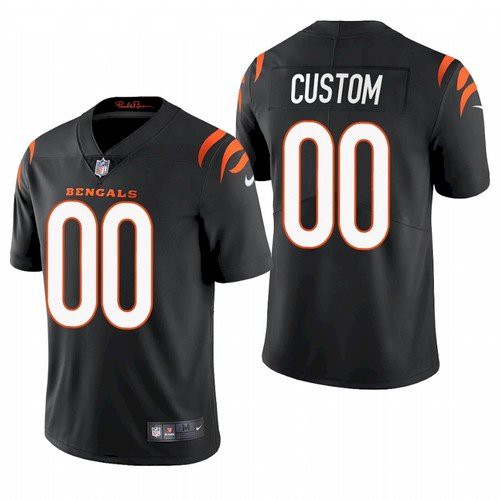 Men's Cincinnati Bengals ACTIVE PLAYER Custom 2021 New Black Vapor Untouchable Limited Stitched NFL Jersey