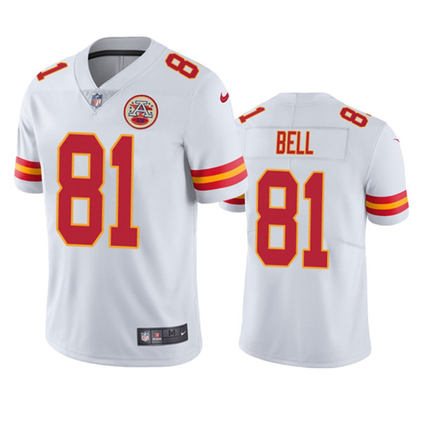 Men??s Kansas City Chiefs #81 Blake Bell White Vapor Untouchable Limited Football Stitched Jersey