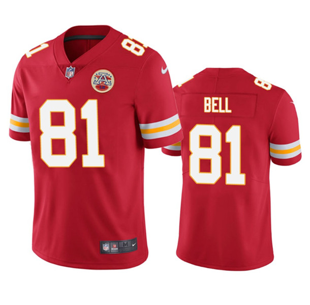 Men??s Kansas City Chiefs #81 Blake Bell Red Vapor Untouchable Limited Football Stitched Jersey