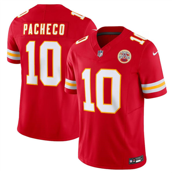 Men??s Kansas City Chiefs #10 Isiah Pacheco Red 2023 F.U.S.E. Vapor Untouchable Limited Football Stitched Jersey