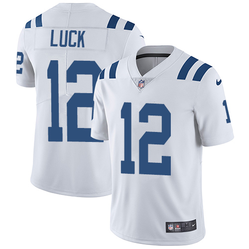 Indianapolis Colts #12 Andrew Luck White Vapor Untouchable Limited Stitched Jersey