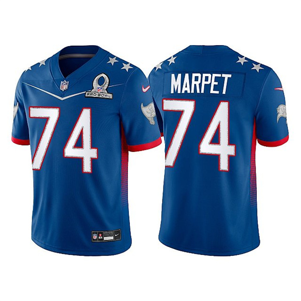 Men's Tampa Bay Buccaneers #74 Ali Marpet 2022 Royal Pro Bowl Stitched Jersey