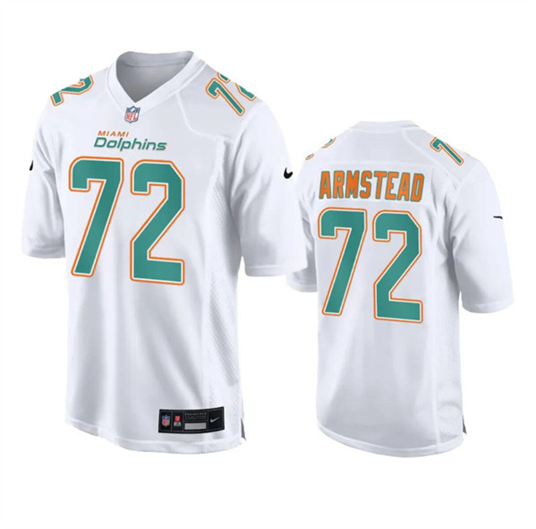 Men's Miami Dolphins #72 Terron Armstead White Fashion Vapor Untouchable Football Stitched Jersey