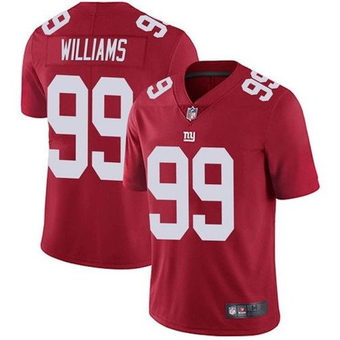 Men's New York Giants #99 Leonard Williams Red Vapor Limited NFL Jersey - Click Image to Close