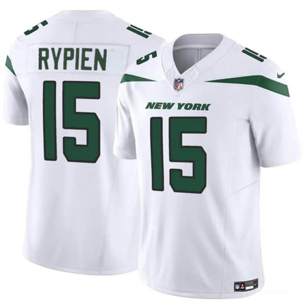 Men's New York Jets #15 Brett Rypien 2023 F.U.S.E. White Vapor Untouchable Limited Football Stitched Jersey - Click Image to Close