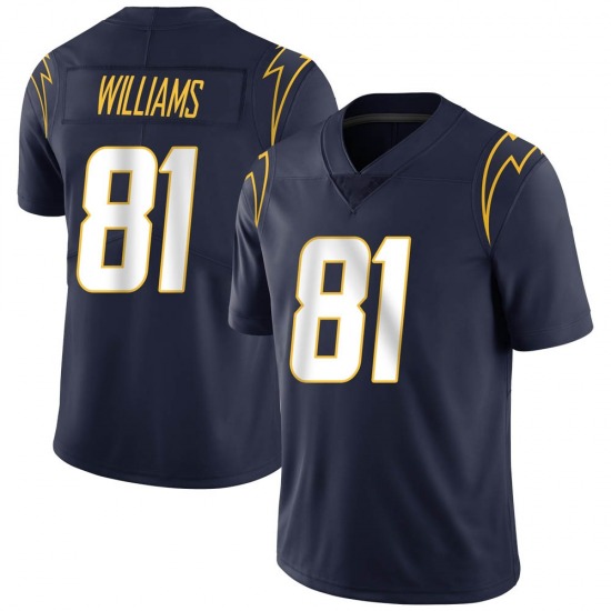 Men's Los Angeles Chargers #81 Mike Williams 2020 Navy Vapor Untouchable Limited Stitched Jersey - Click Image to Close