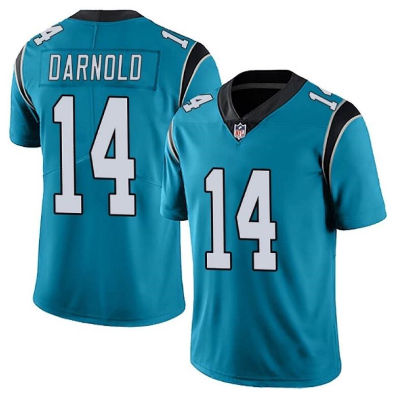 Men's Carolina Panthers #14 Sam Darnold Blue Vapor Untouchable Limited Stitched NFL Jersey