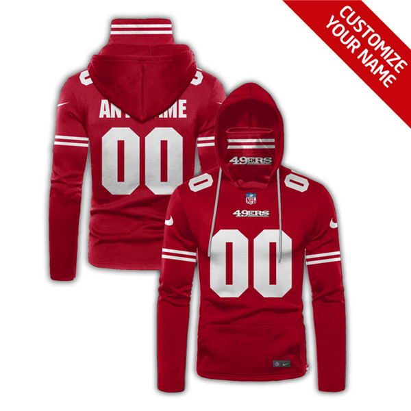 Men's San Francisco 49ers Customize Hoodies Mask 2020