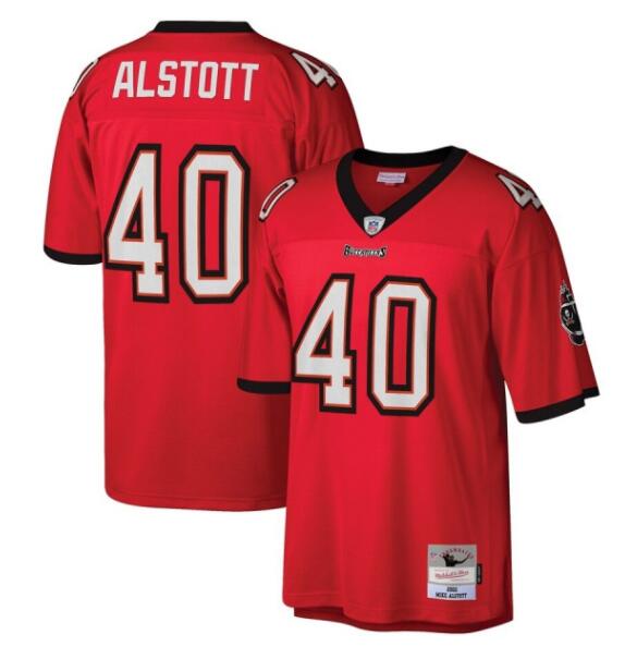 Men's Tampa Bay Buccaneers #40 Mike Alstott Red Stitched Jersey