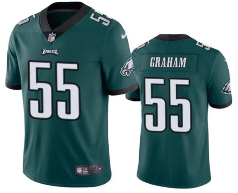 Men's Philadelphia Eagles #55 Brandon Graham Green Vapor Untouchable Limited Stitched Football Jersey - Click Image to Close