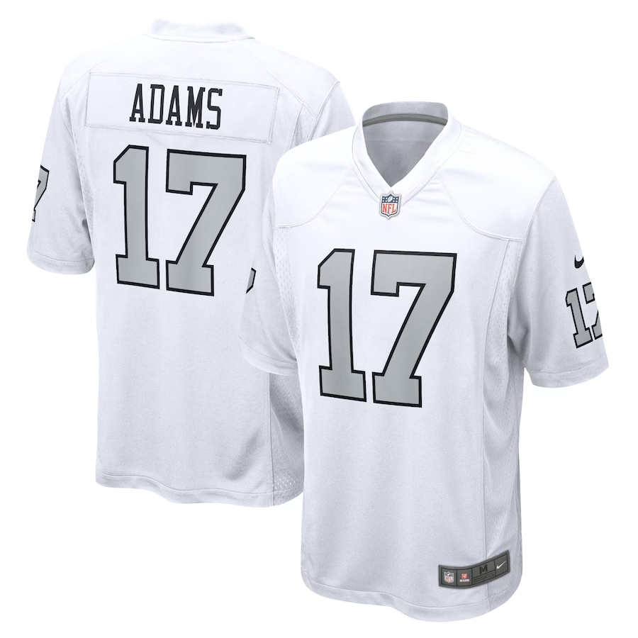 Las Vegas Raiders #17 Davante Adams White Game Stitched Jersey