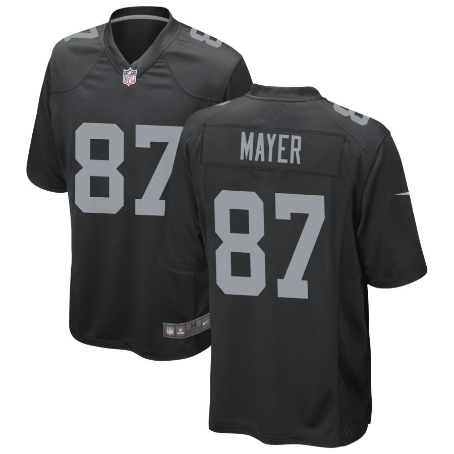 Las Vegas Raiders #87 Michael Mayer Black Game Limited Stitched Jersey - Click Image to Close