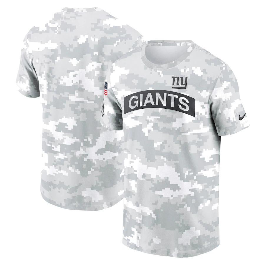 Men's New York Giants 2024 Arctic Camo Salute To Service Performance T-Shirt