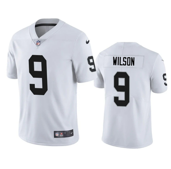 Las Vegas Raiders #9 Tyree Wilson White 2023 Draft Vapor Limited Stitched Football Jersey