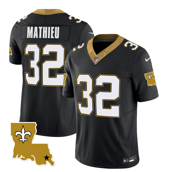 Men's New Orleans Saints #32 Tyrann Mathieu Black 2023 F.U.S.E. 1987 Legacy Vapor Stitched Jersey - Click Image to Close