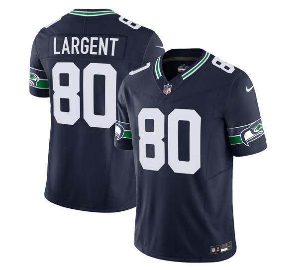 Men's Seattle Seahawks #80 Steve Largent 2023 F.U.S.E. Navy Limited Football Stitched Jersey - Click Image to Close