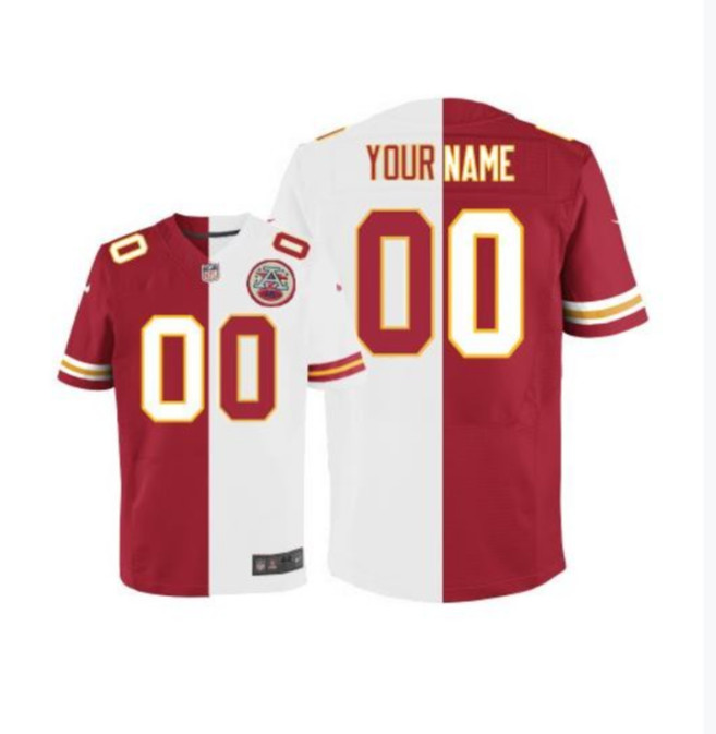 Kansas City Chiefs Customized Red/White Stitched NFL Jersey