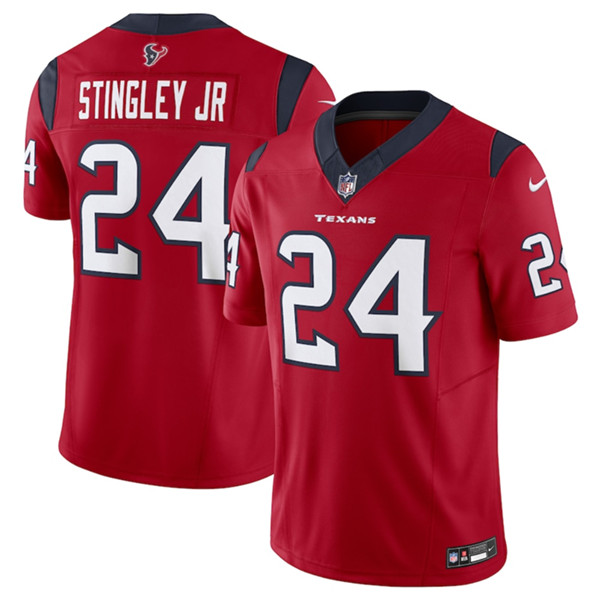 Houston Texans #24 Derek Stingley Jr. Red 2023 F.U.S.E Vapor Untouchable Stitched Football Jersey