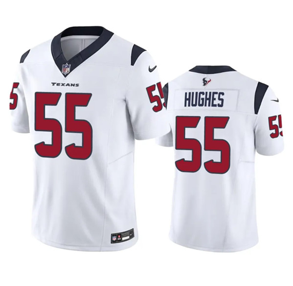 Houston Texans #55 Jerry Hughes White 2023 F.U.S.E Vapor Untouchable Stitched Football Jersey