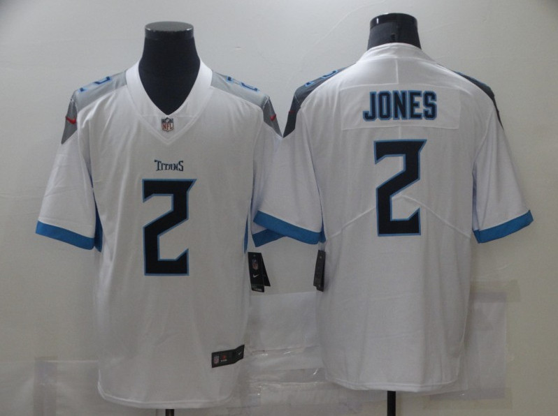 Men's Tennessee Titans #2 Julio Jones White Vapor Untouchable Stitched NFL Jersey