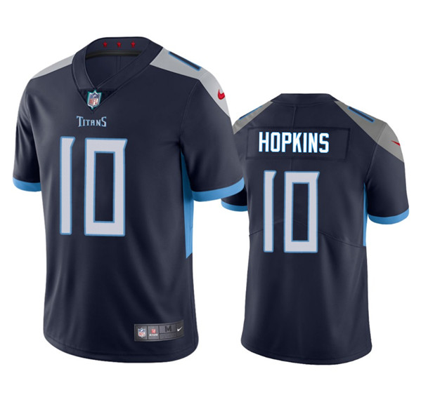 Tennessee Titans #10 DeAndre Hopkins Navy Vapor Untouchable Stitched Jersey - Click Image to Close